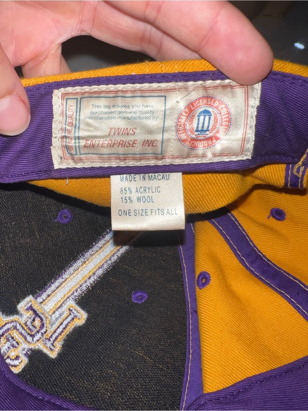 LSU Tigers Gold Baseball Cap - Picture 6 of 6